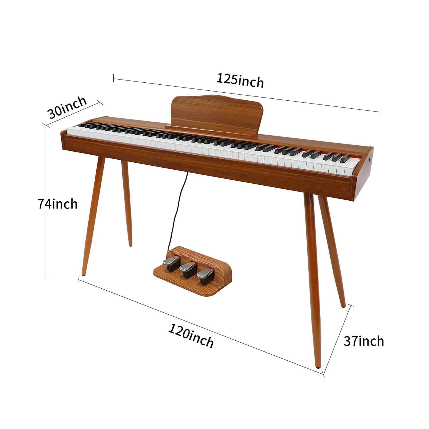 Hooqu بيع بالجملة البيانو الرقمي المحمول الصين 88 مفاتيح مرجحة الآلات الموسيقية لوحة مفاتيح البيانو الكهربائية 88 Teclas Electri