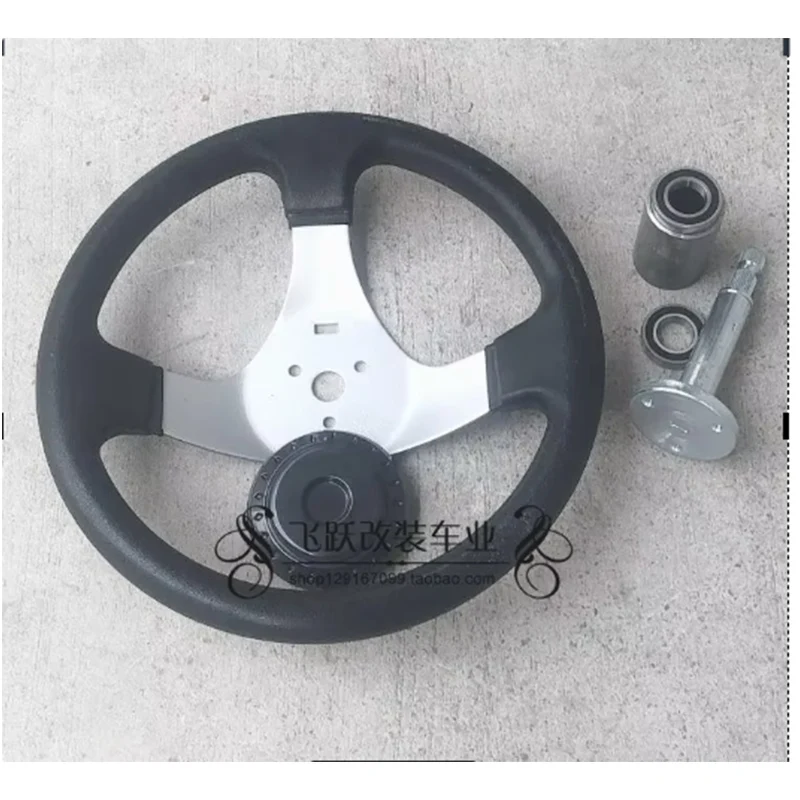 

300mm 30cm Steering wheel With Cap Assy Fit For DIY China Go Kart Buggy Karting ATV UTV Bike Parts