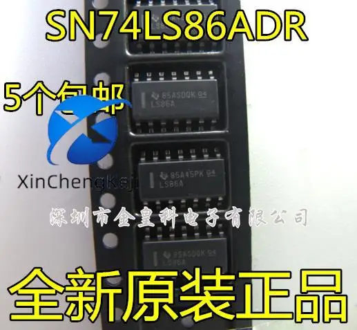 

30 шт. оригинальные новые SN74LS86ADR LS86A 3,9 мм узкие четыре 2-входных ворот XOR SOP-14