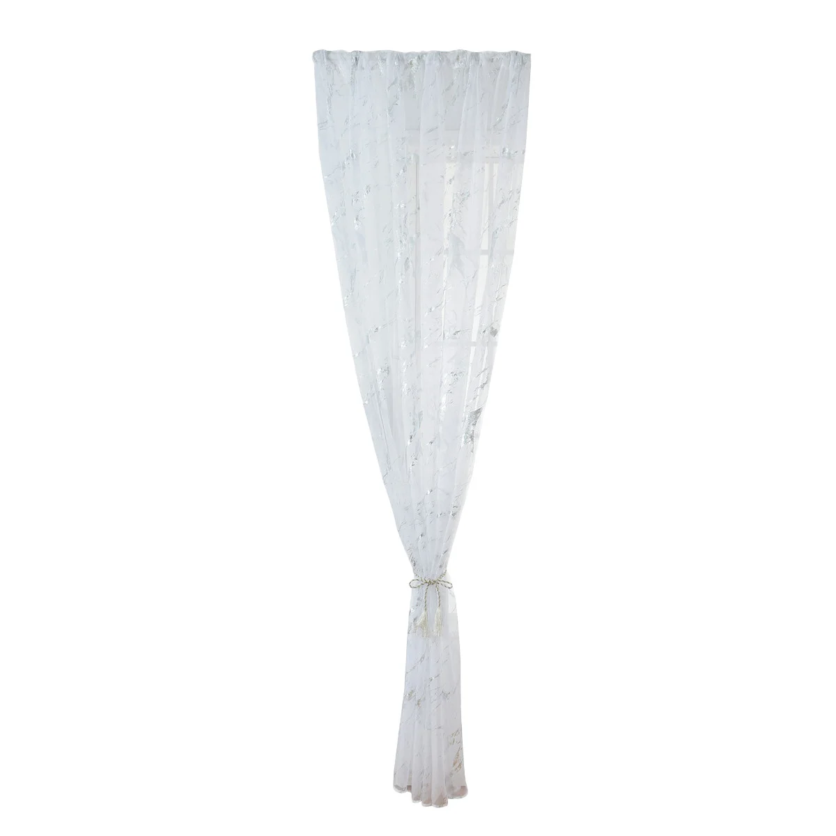 1 قطعة نسيج الرخام شير الستار الفضة قضيب التظليل الفوال نصف التظليل تول نافذة الزخرفية فحص الضوء الطبيعي الخصوصية