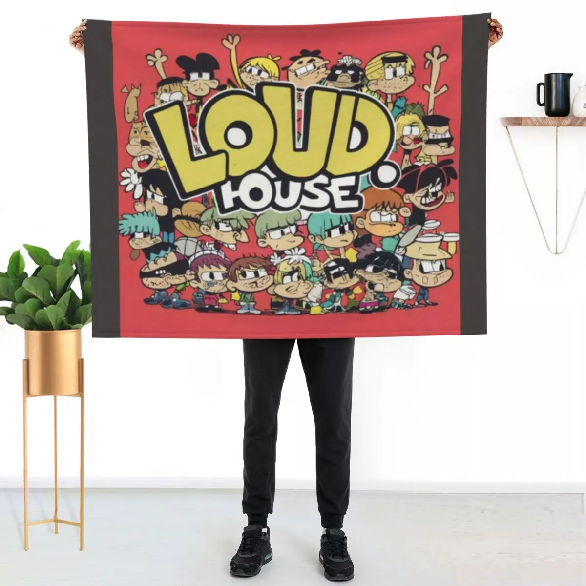 

Loud House Throw Blanket Soft Breathable Blanket for Night Sleeping