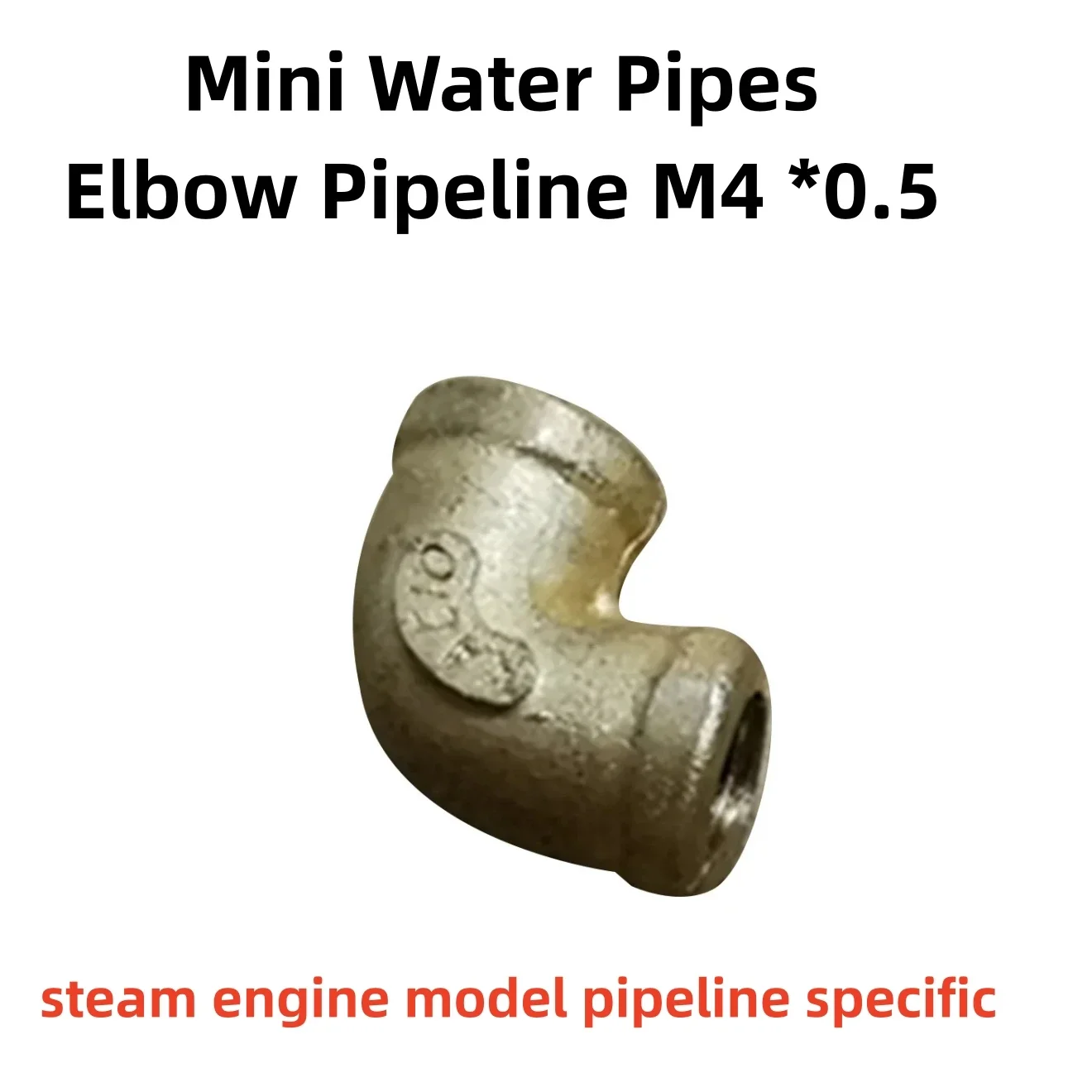 KACIO Caldeira Modelos Pipes, Thread Tee Pipe, Elbow Pipe Fitting para KACIO Steam Engine, Acessórios modelo, M4 * 0.5