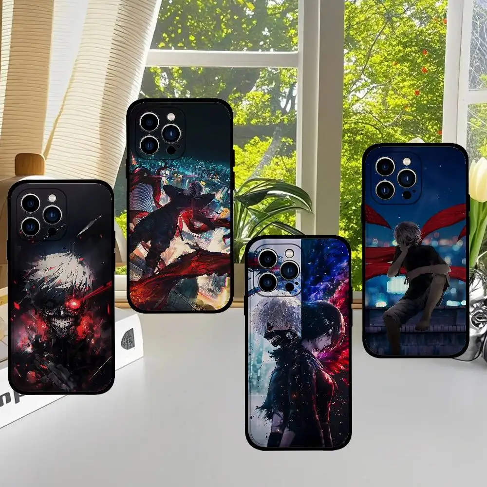 Anime T-Tokyo G-Ghoul Phone Case Soft TPU Skin-Friendly For IPhone 17/16/15/14/13/12/11 Series: PRO, MAX, PLUS ,Mini