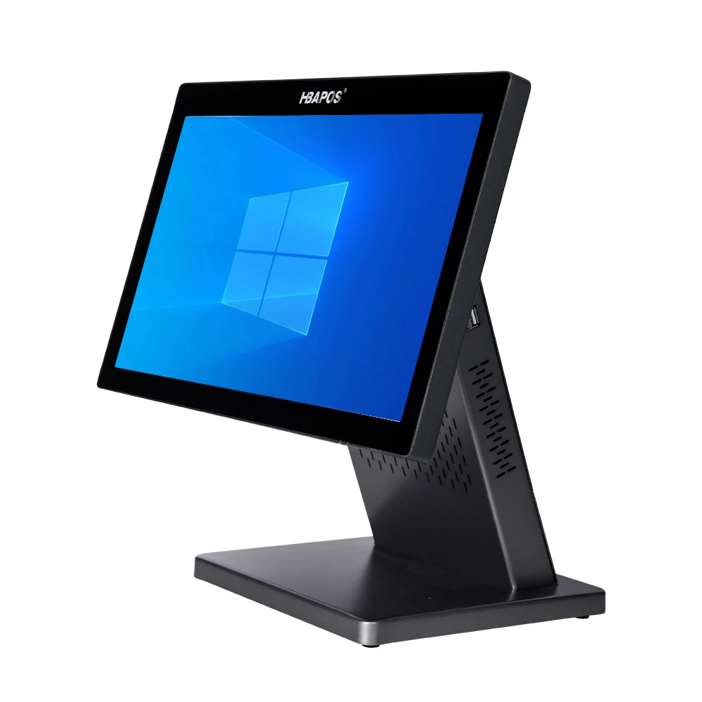 ATV&UTVHBAPOS New Model 15.6'' Capacitive Touch Pos Machine I3/I5 Touch Screen Point of Sale System, Metal Body