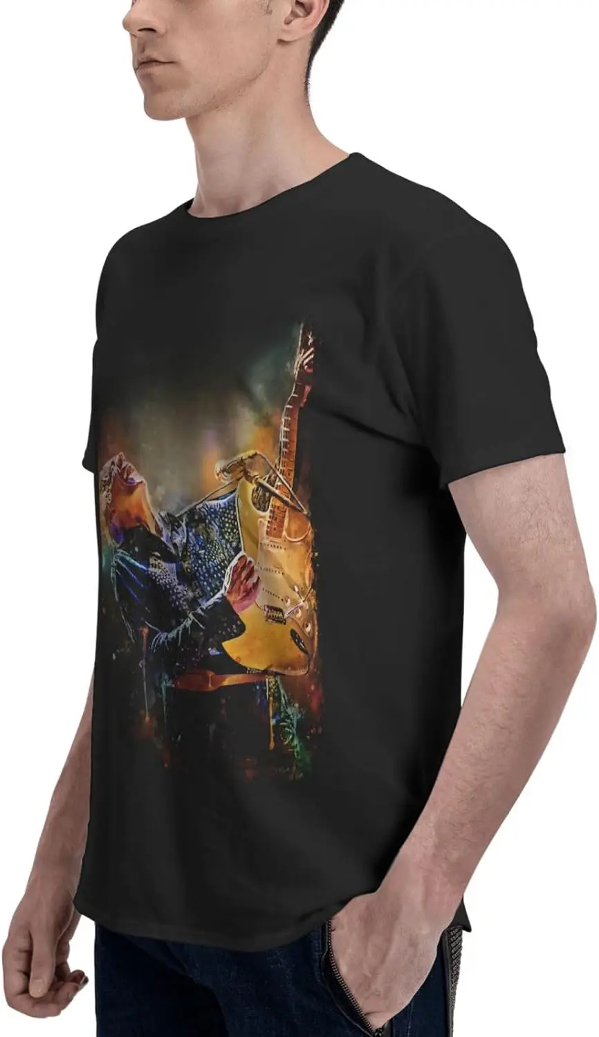 Robin Trower Shirt Mens Short-Sleeve Graphic T-Shirt Tall Big Loose Tee Fashion Gym Workout image 5