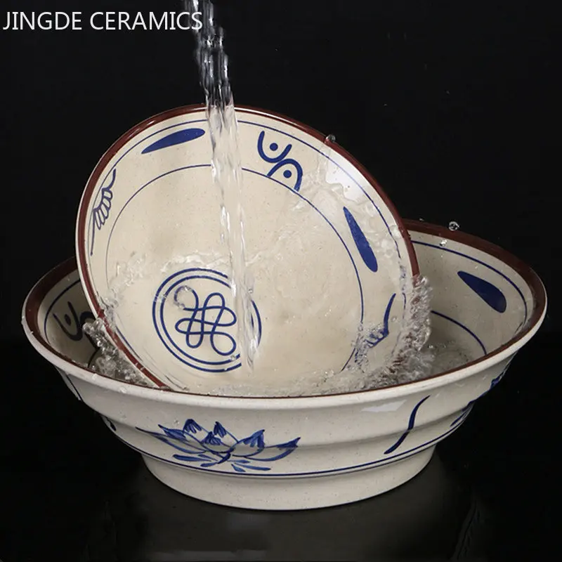 Chinese Style Melamine Tableware Ramen Bowl Commercial Use Plastic Salad Noodle Bowl Household Soup Bowl Kitchen Accessories