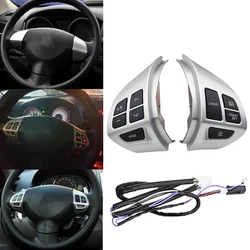 Car Stereo Radio Steering Wheel Volume Sound Button For MITSUBISHI LANCER OUTLANDER ASX 2007 - 2009 2010 2011 Support BT Phone