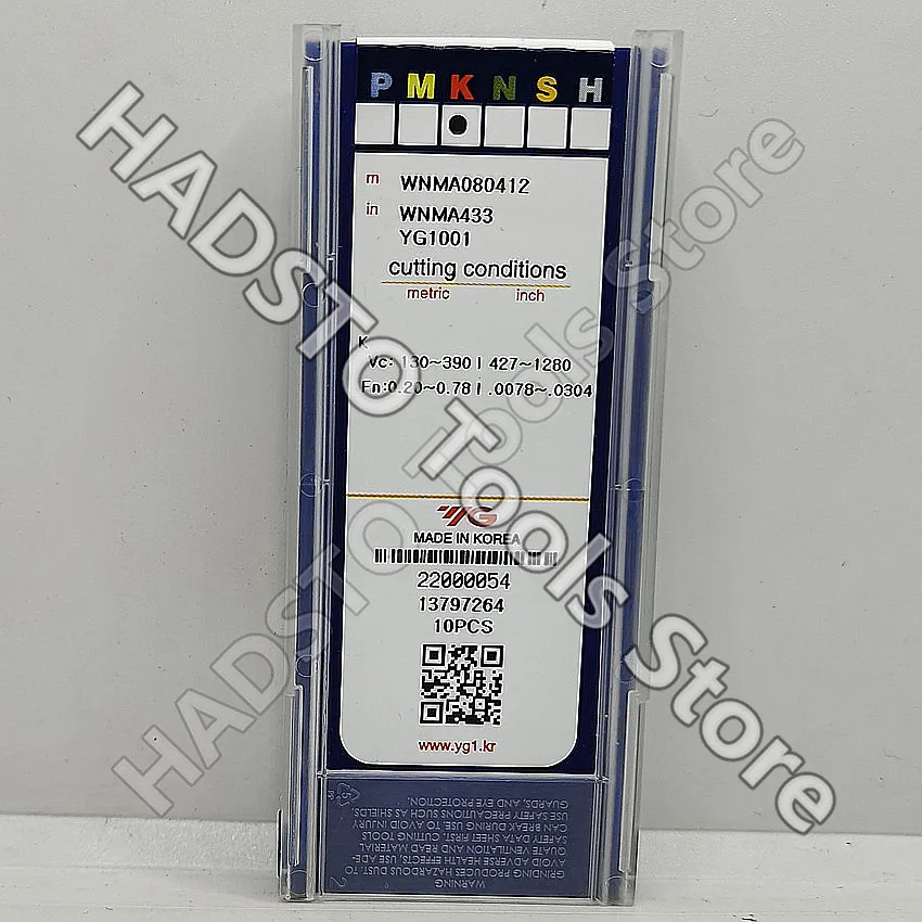 Imagem -05 - Inserções Originais do Carboneto do Cnc de yg Transformando Inserções Wnma080404 Wnma1001 Wnma080404 Yg1001 Wnma080412 Wnma431 Wnma432 Wnma433