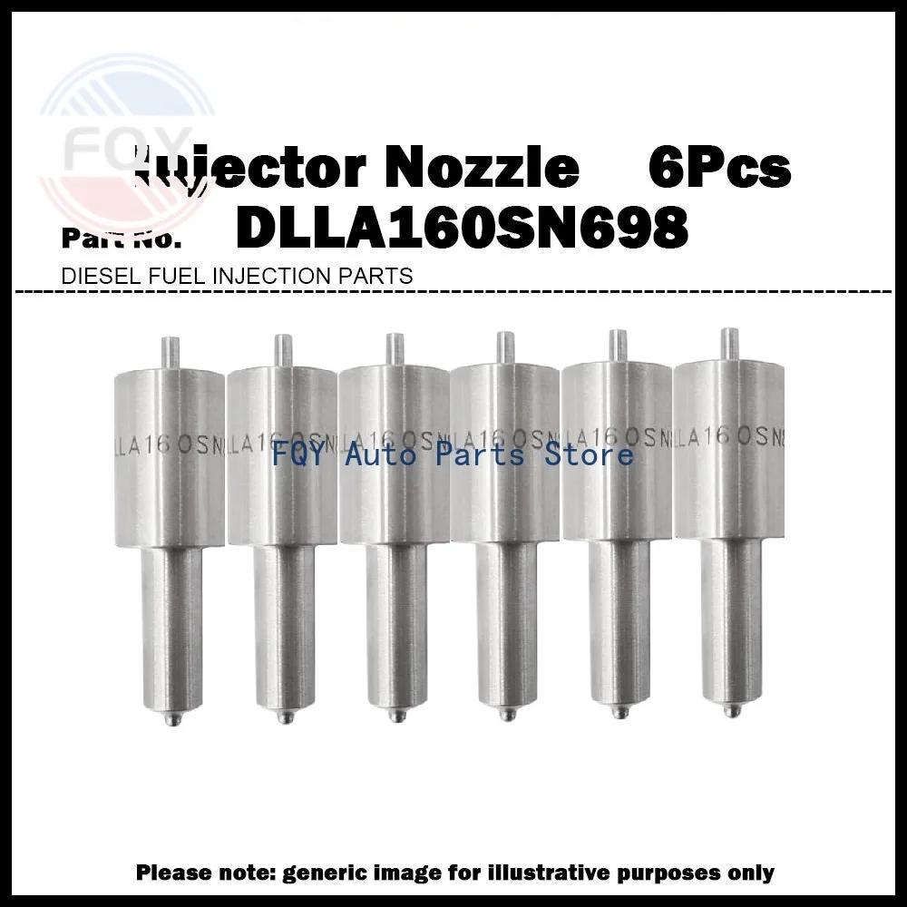 

6 шт. форсунок для дизельных двигателей NISSAN UD Trucks NE6, высококачественные, номер 105015-6981, DLLA160SN698