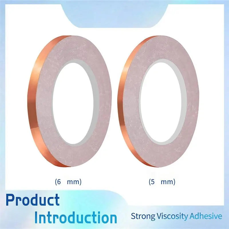 A02M-5Mm Backed Copper Foil Tape For Stained Glass (8Roll)