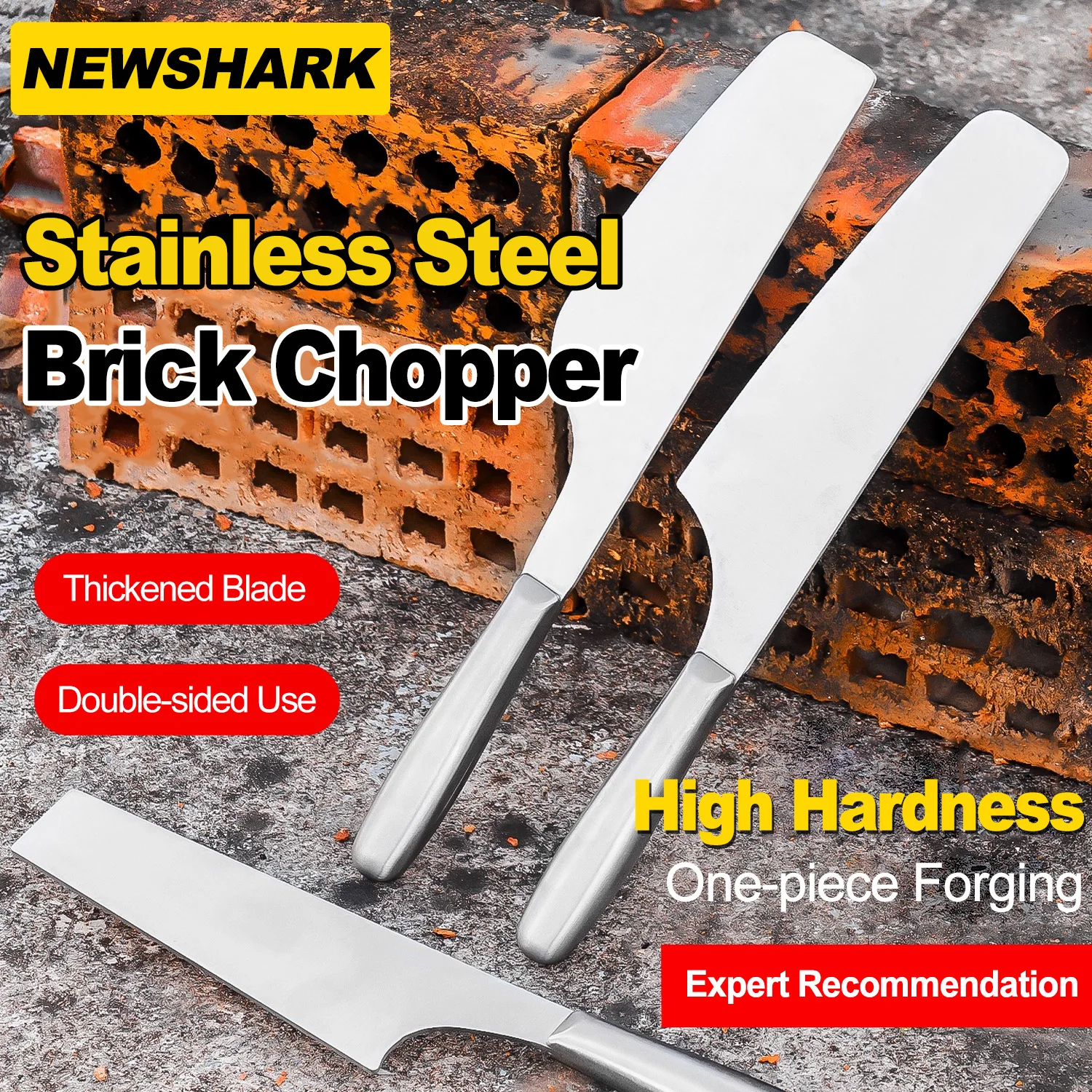 Stainless Steel Double-Sided Brick Cutter, All Steel Brick Masonry, Wall Bricklayer, Mud Cutter, Integrated Bricklayer,Thickened