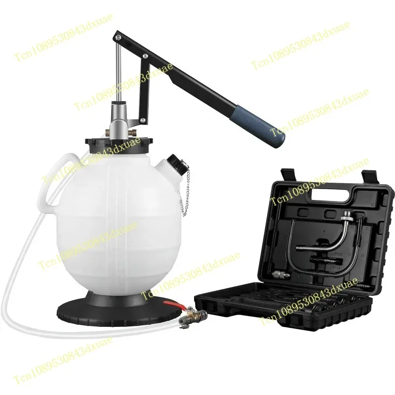 7.5L Transmission Fluid Pump ATF Fluid Transfer Filler with Control Valve & 15 Common Adapters Kit for Oil Replacement