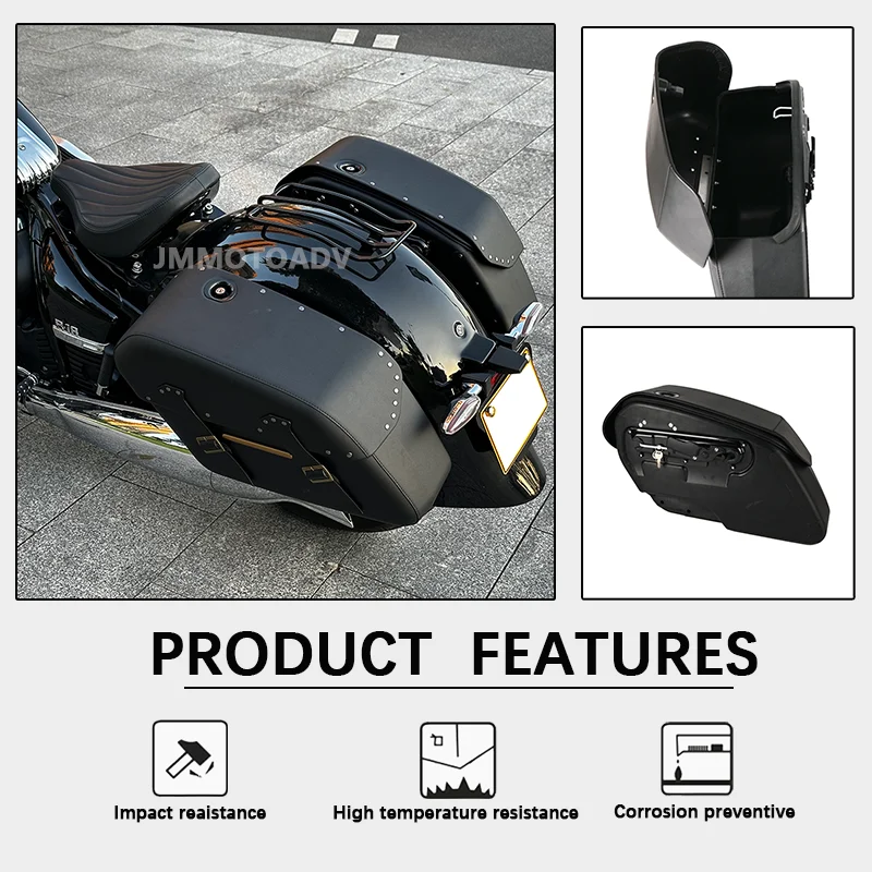 R18 Motorcycle Hard Saddlebag Saddle Bags 2840 Cubic Inch Fits For BMW R18 100 Years R 18 Classic 2020-2024 2023