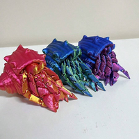 3D Printed Hermit Crab Multi-Articular Movable Model Home Decor Creative Ornaments Gift Crafts Ornaments3d Printed,Crab