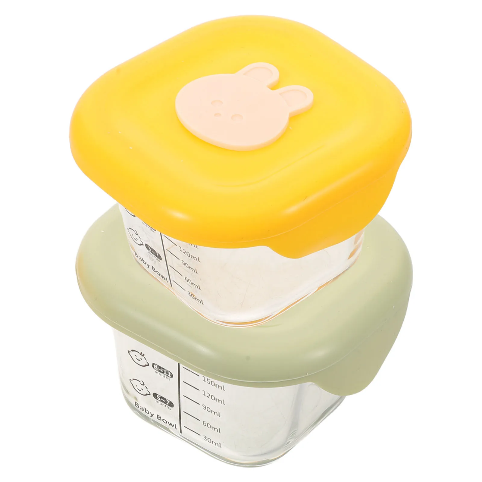 

2pcs Baby Food Containers With Lids 230Ml Reusable Plastic Jars For Purees Snacks Storage Leak Proof Freezer Safe Bpa
