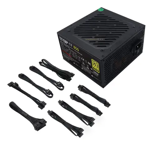 T.F.SKYWINDINTL 850W PSU ATX 3.0 PCIE 5.0 80 Plus Gold Fully Modular Power Supply 100-240V Gaming PSU