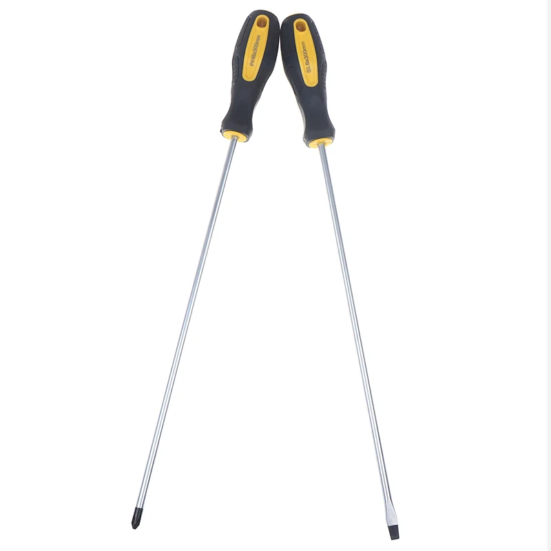 Long Handle Screwdriver Slotted Cross Head Magnetic Screwdriver Bits Anti Slip Manual Tools Screw Driver Bolt Driver