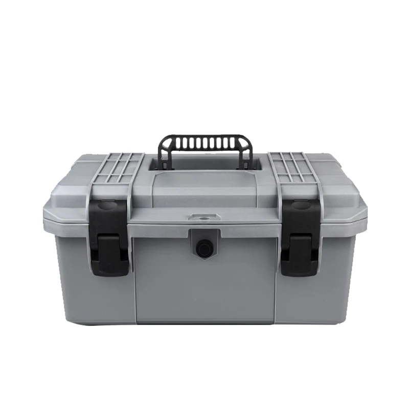 Imagem -02 - Caixa de Armazenamento de Segurança Portátil Hard Carry Tool Case Household Hardware Toolbox Ferramenta de Manutenção de Eletricista Caixa de Armazenamento de Carro