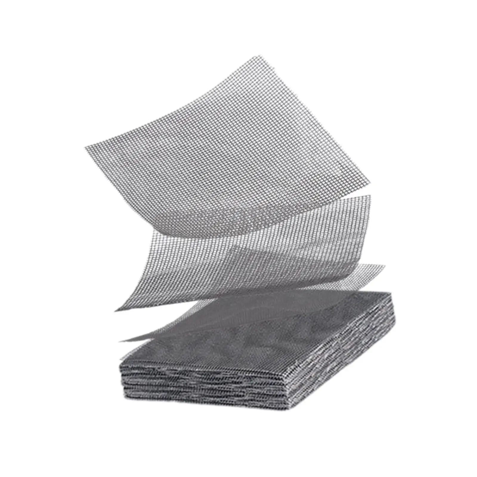 Mesh Screen Drainage Netting Pot Bottom Grid Mat Polyester Double Sided for Rectangular Flower Pot Use