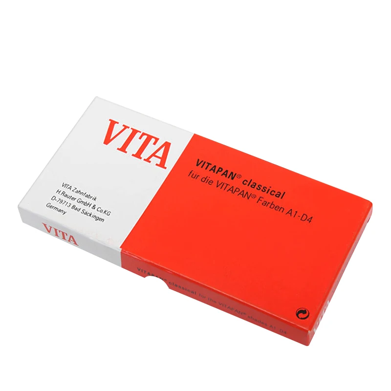 Dental Shade Guide Material Vita 16 Colors Tooth Model Colorimetric Plate Tooth Shape Design for Tooth Whitening Products