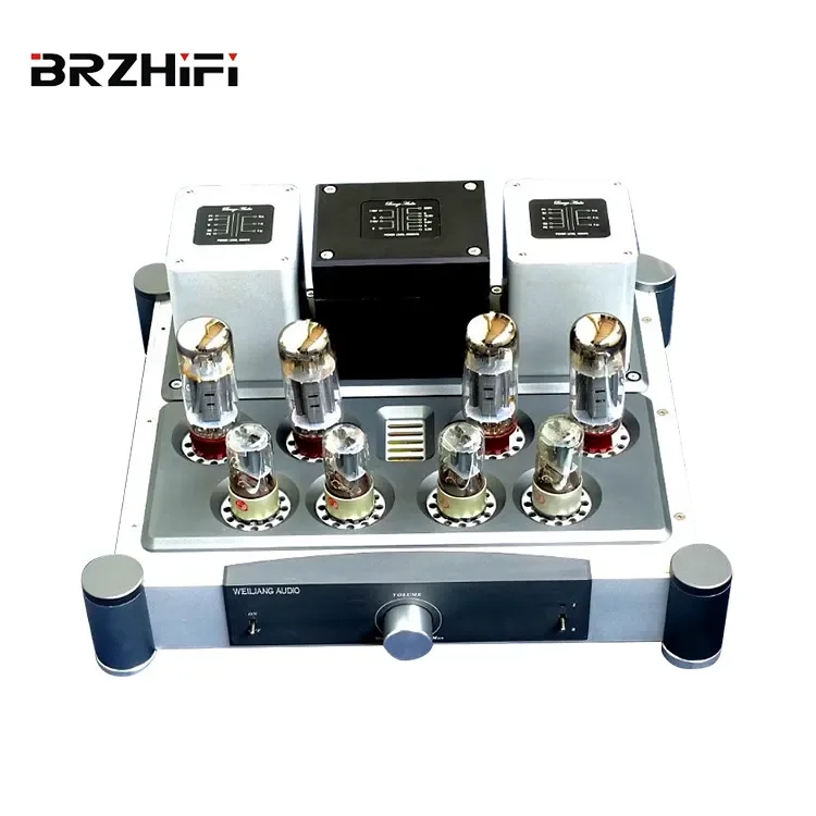 

BRZHIFI Audio Power Amplifier A40 Push-Pull Circuit EL34 Classic Tube Amplifier 40W*2 HiFi Home Theater Audiophile Powerful Amps