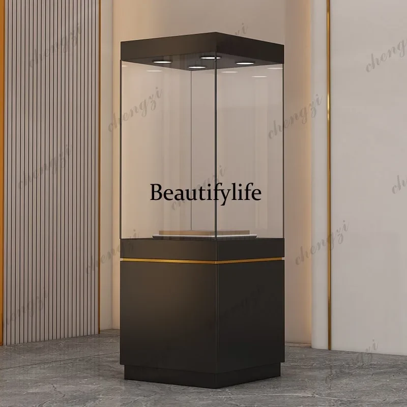 Q181 Museum Glass Display Cabinet Antique Display Model Showcase Jewelry Sample Exhibition Display Stand