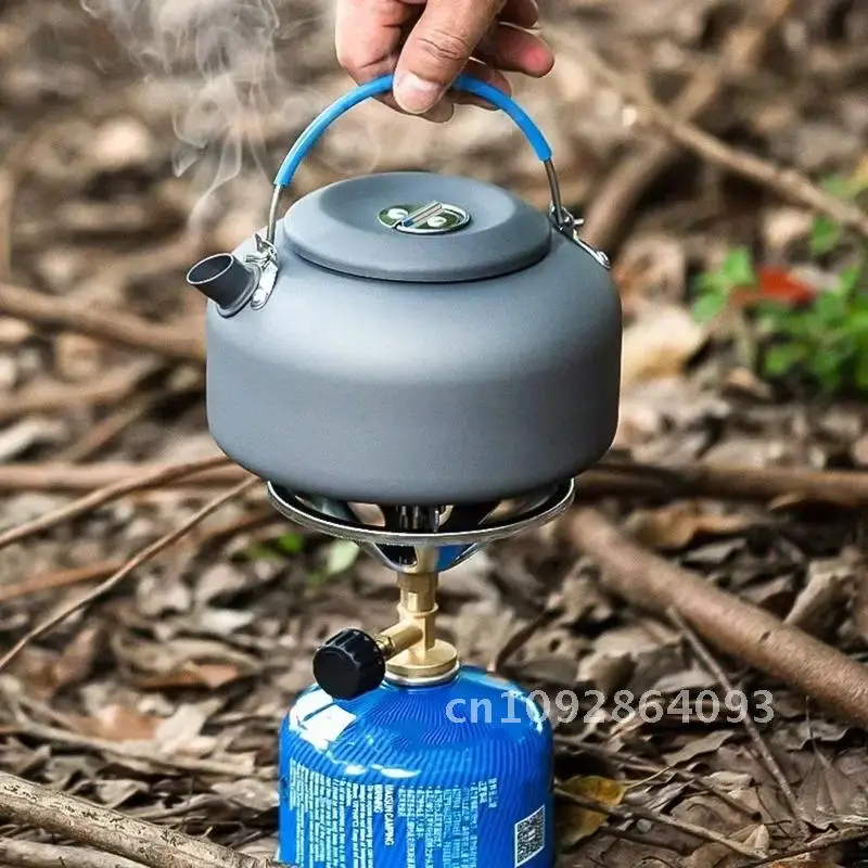 

Coffee Outdoor Aluminum Teapot Kettle Lightweight Backpacking Pot Hiking Cookware 0.8L/1.4L for Camping