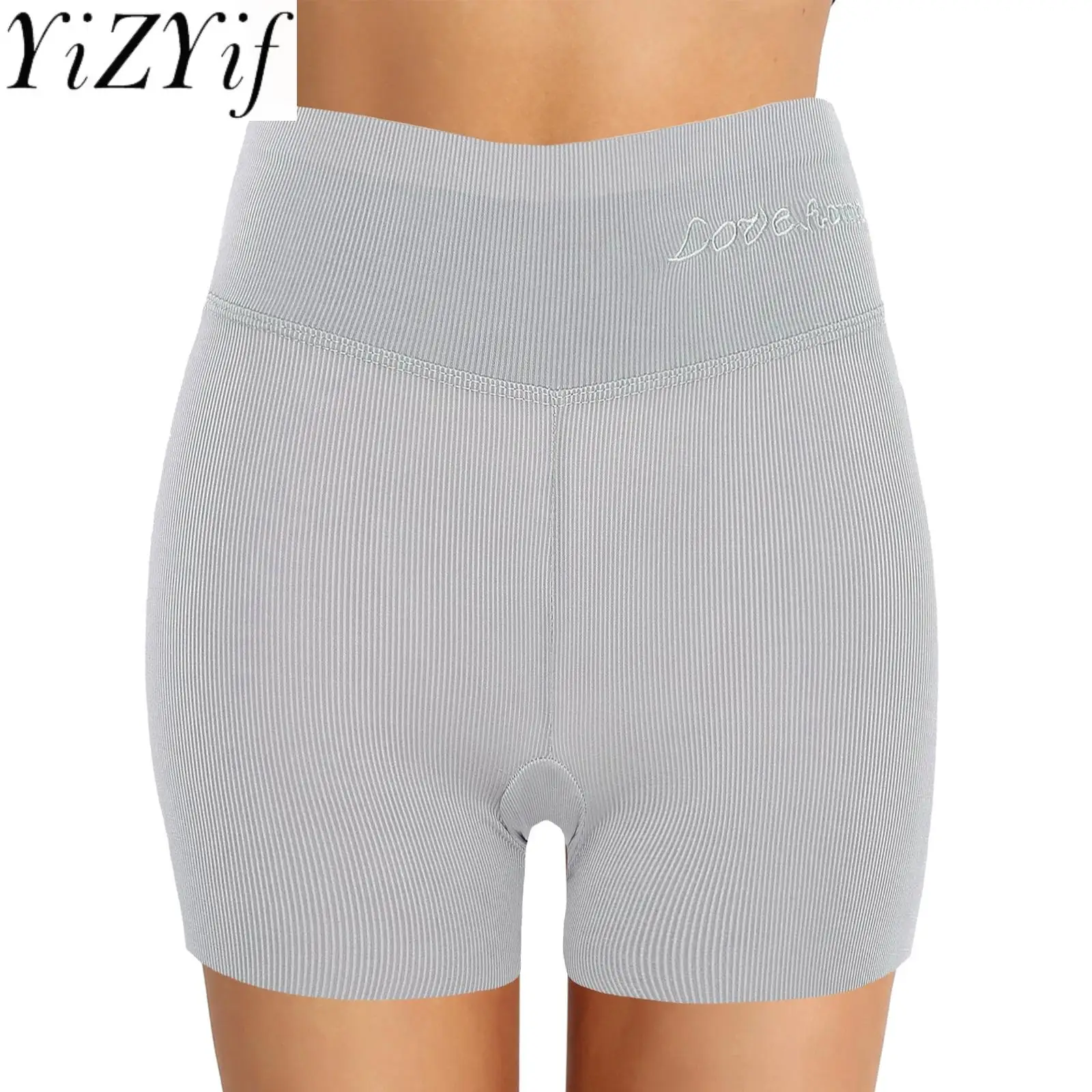 

Women High Waist Shorts Elastic Waist Stretchy Safety Shorts Yoga Gymnastic Shorts for Workout Loungewear Pettipants for Dress