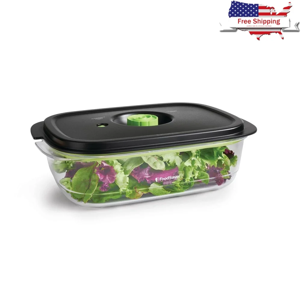 

Контейнер для хранения продуктов с вакуумным уплотнением, 10-чашка, свежесть и ароматизатор с гибкой крышкой, можно мыть в посудомоечной машине, легко чистится