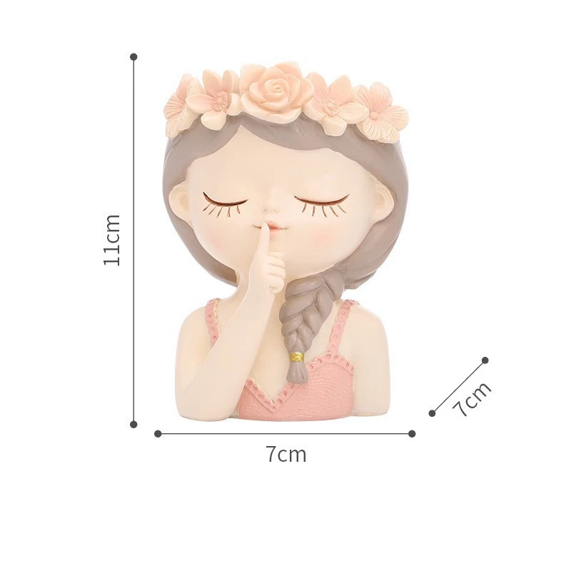 Succulent fairy flowerpot personalized home garden decoration cute little girl vase potted plant ornaments