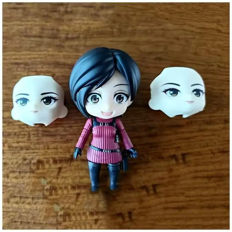 Q Version Moveable Plush Figure 2761 Ada Wong Replacement Face  4 Game Secondary Model Collectible PVC Toy