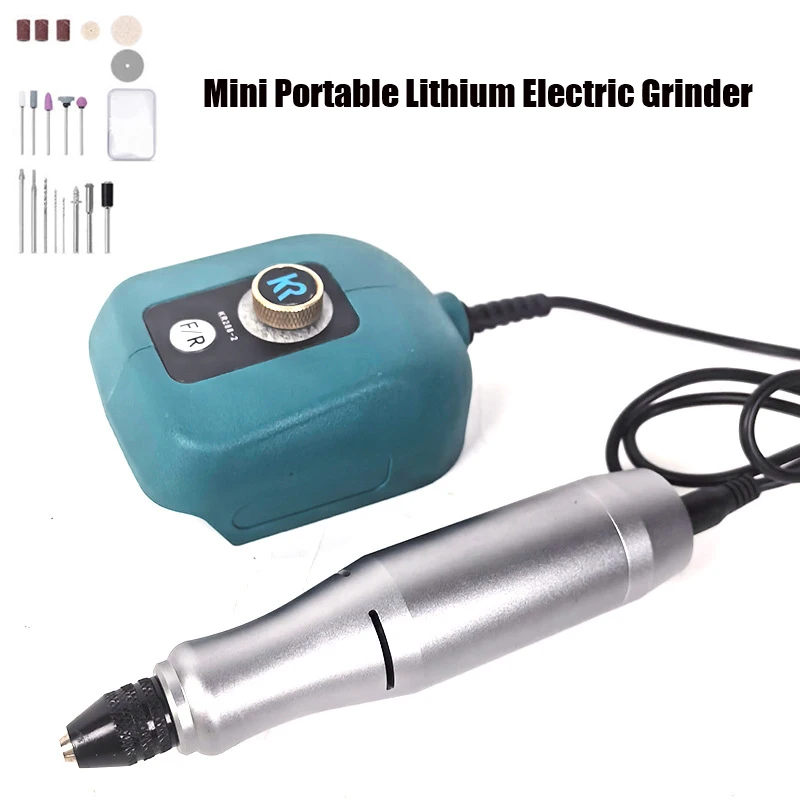 

40W Mini Portable Lithium Electric Grinder for Makita 18/21V Battery Forward Reverse Steples Speed AdjustDIY Electric Drill