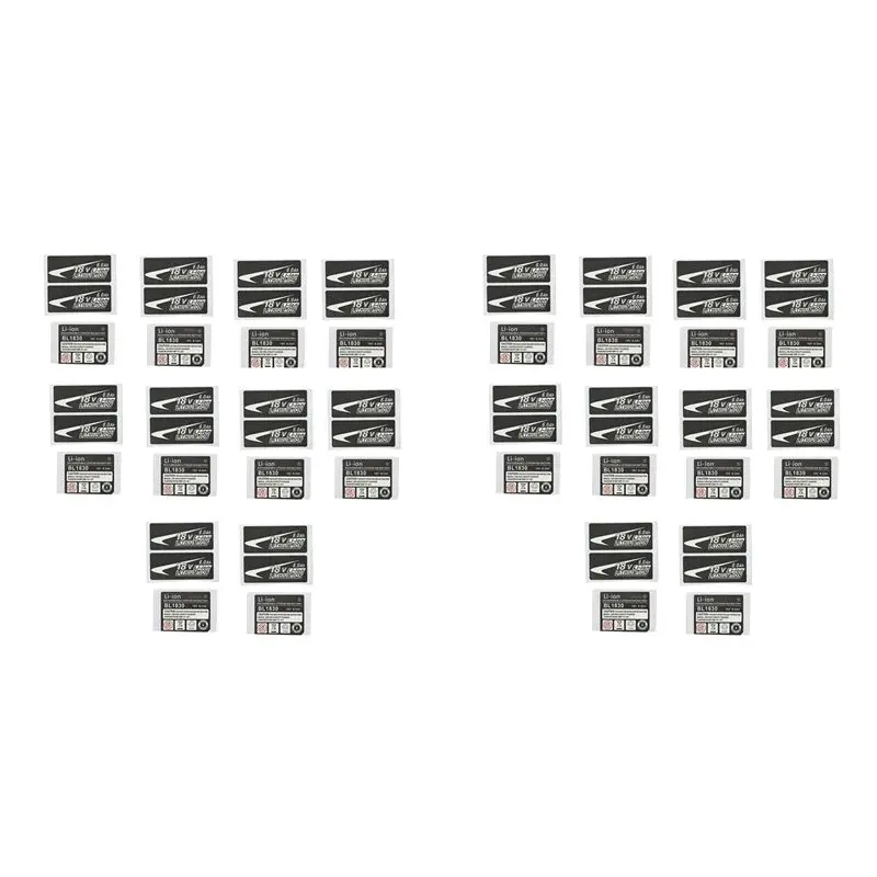 KYCOR-20 Sets Of BL1830 Label Lithium Battery 18V 6.0Ah Sticker Label Suitable For 18V Battery Logo