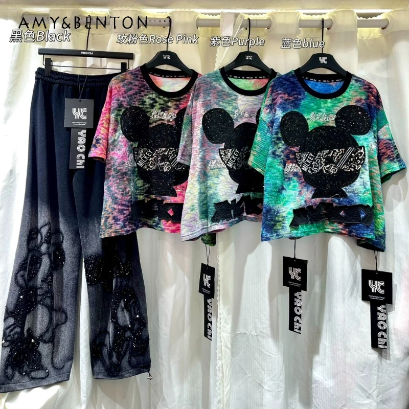 

Kawaii T-shirt with Applique Embroidery For Women's 2026 Spring Summer New Simple Sweet Top Tshirts Pullover Y2k Clothes Ladies