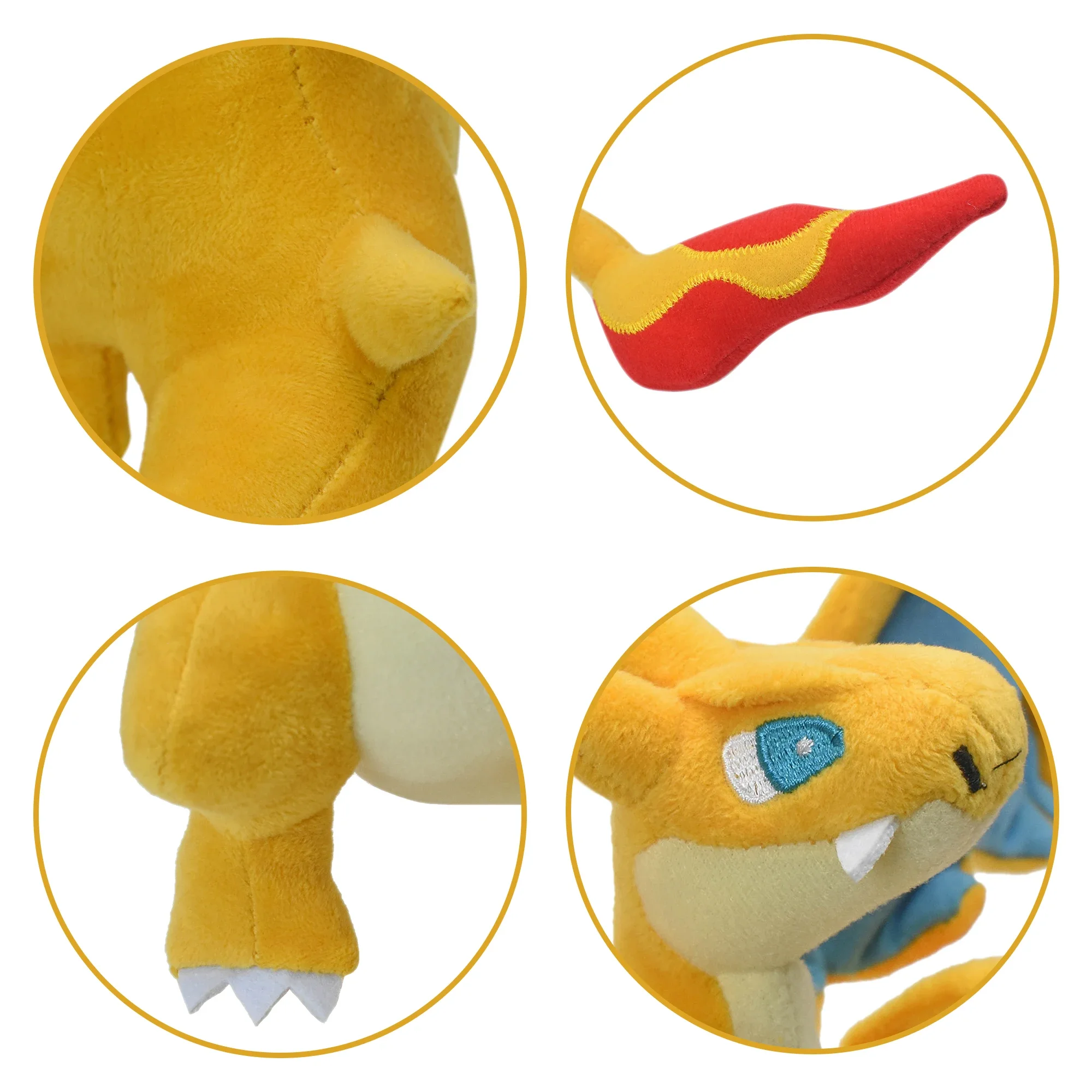 Evolução mega charizard y brinquedo de pelúcia boneca bolso monstro anime dragão brinquedo de pelúcia macio peluche animais presente crianças
