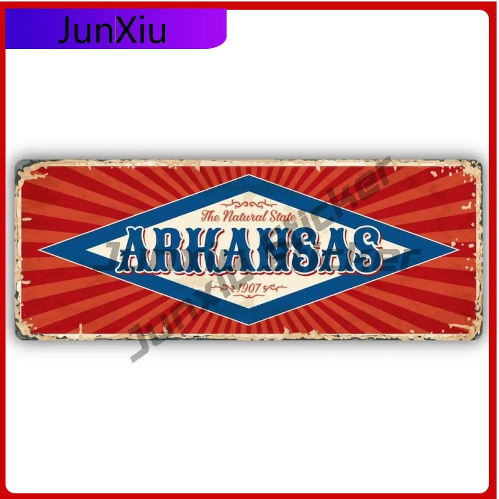 

Arkansas Travel Vintage Art Design Bumper Vinyl Sticker Vacation Travel Cities Countries Car Truck Water Bottle Stickers For Rv