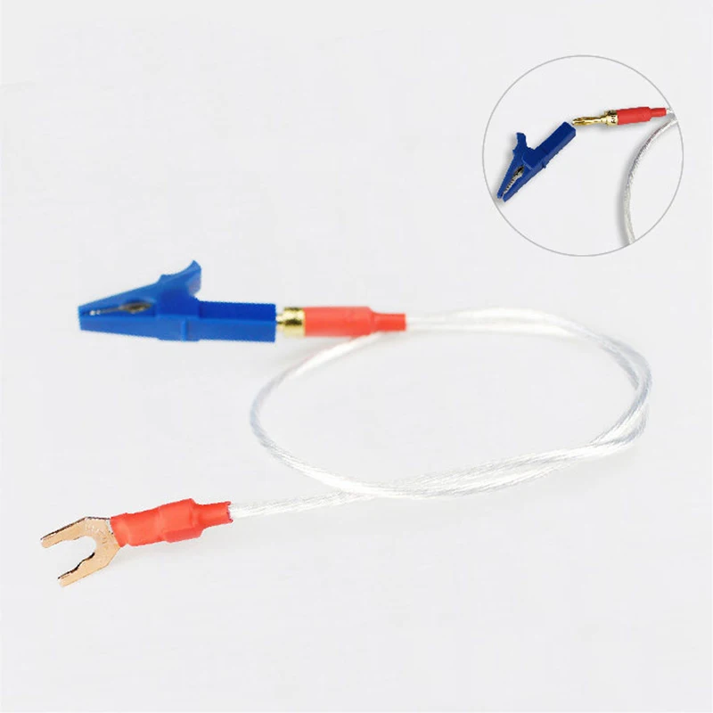 0.5m Cable For HiFi Audio GND Grounding Box Tuning Box Power Purifier Electronic Black Hole