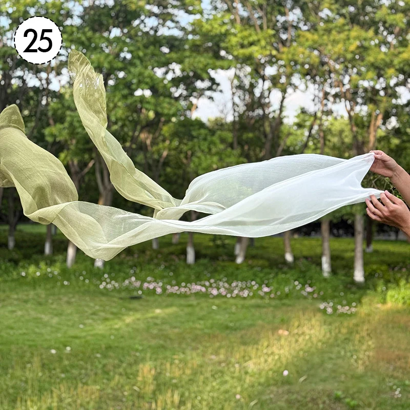 Ancient Style Hanfu Decor Water Sleeves 50*400cm Dance Ribbon Tulle Fairy Lace Shawl Chinese Classical Dunhuang Dance Streamer