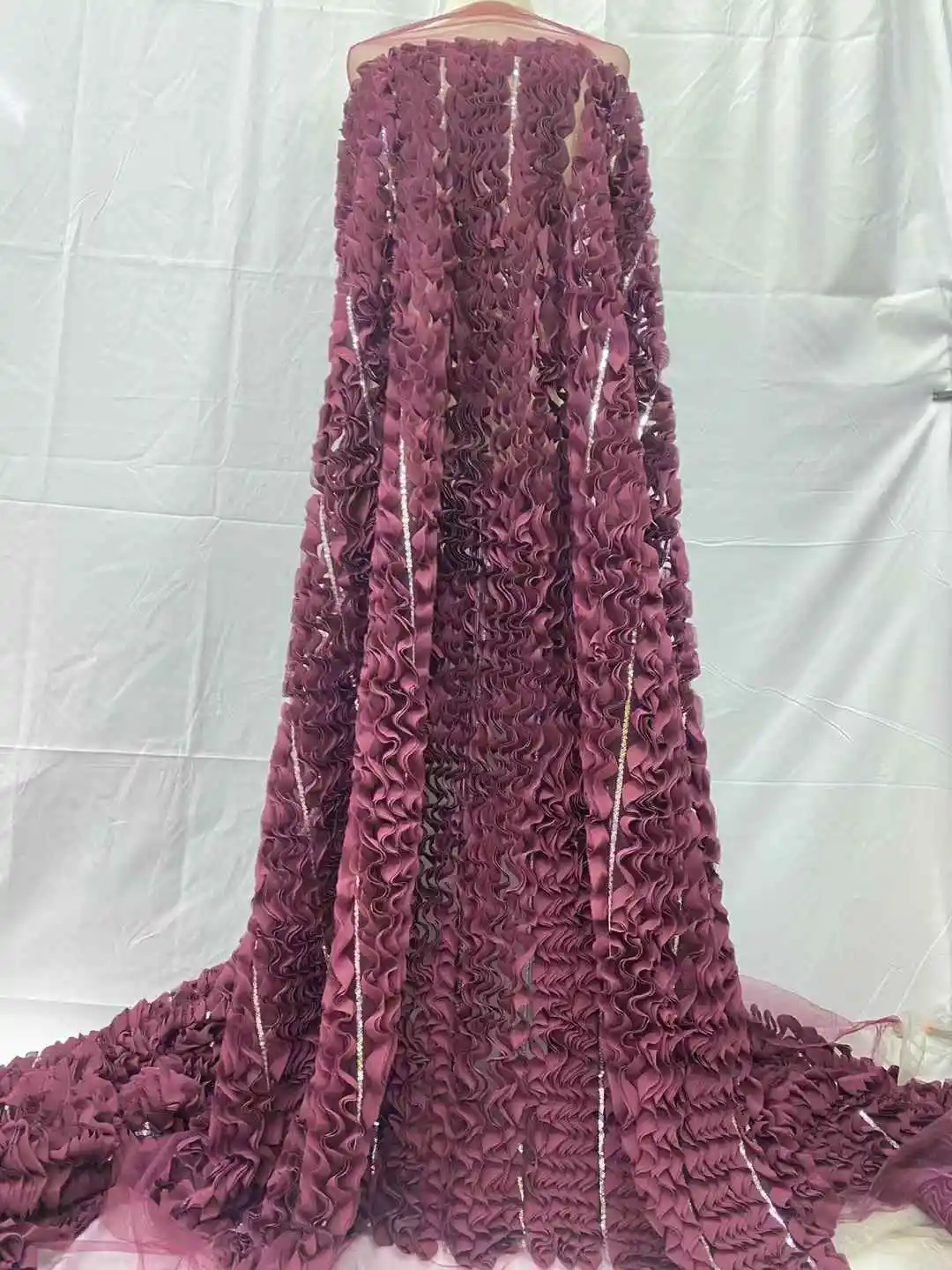 Africa Nigerian Beaded French Mesh Lace With Sequins High Quality 2025 Embroidery Lace Sequins Lace For Wedding Dresses Women