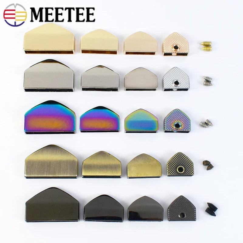 

5/10/20Pcs 12/16/18/25mm Metal Tail Clip Buckle Zipper Lock Stopper Handbag Strap Decor End Clips Screw DIY Hardware Accessories