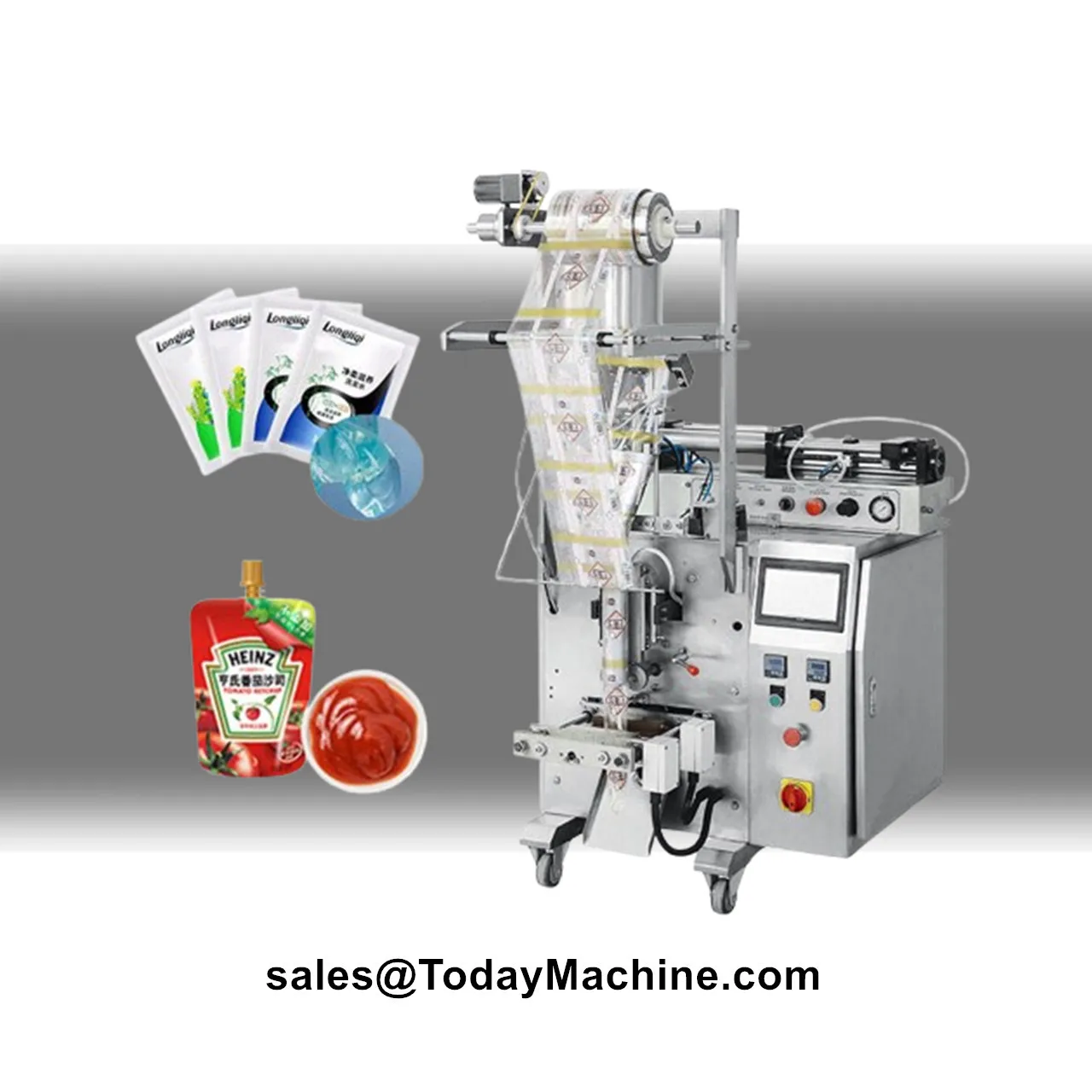 Automatic Cream Shampoo Sachet Filling Packing Machine