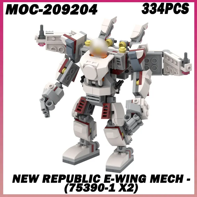 

334PCS MOC-209204 New Fighter Mech Super Armor Robot Figures Building Blocks Kit Bricks Classic Kids Toys Battle mechs