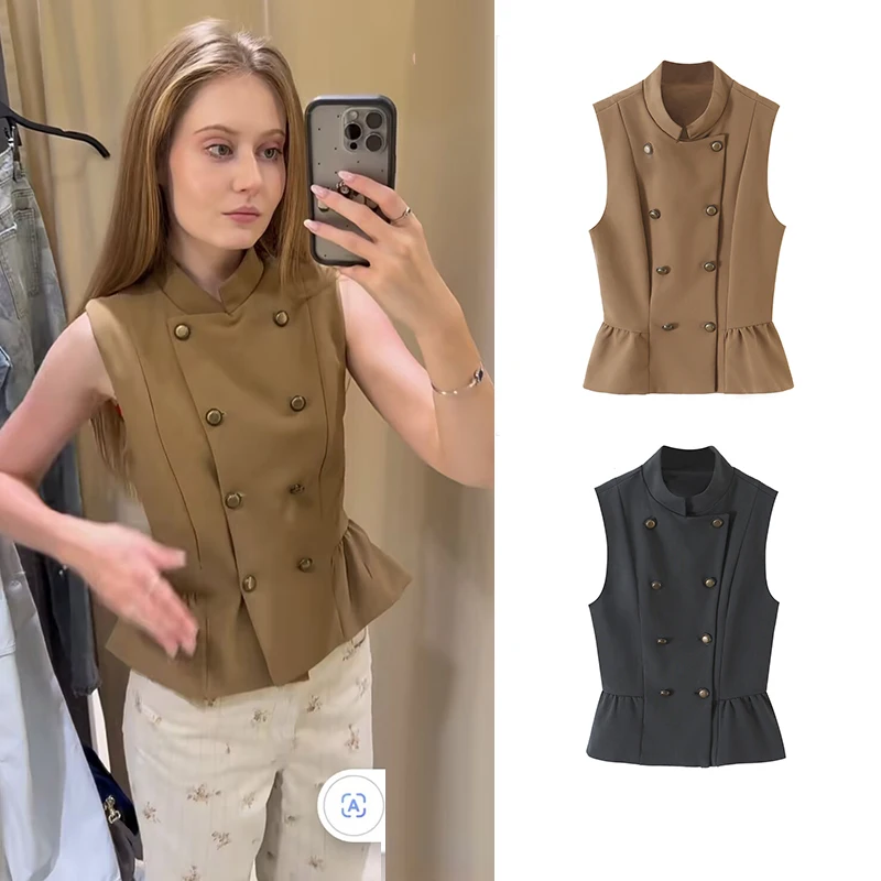 Autumn Women's Jackets Vest 2026 New Fashion Slim Retro Elegant Youth Warm Coats Women's Chic Fall Travel Street Jackets Blouse