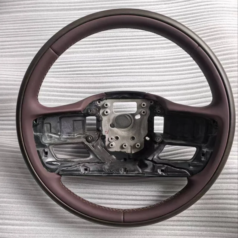 For Land Rover Range Rover Discovery5 Steering Wheel Horn Cover Full Ring Wood Grain Upgrade Horn Shell