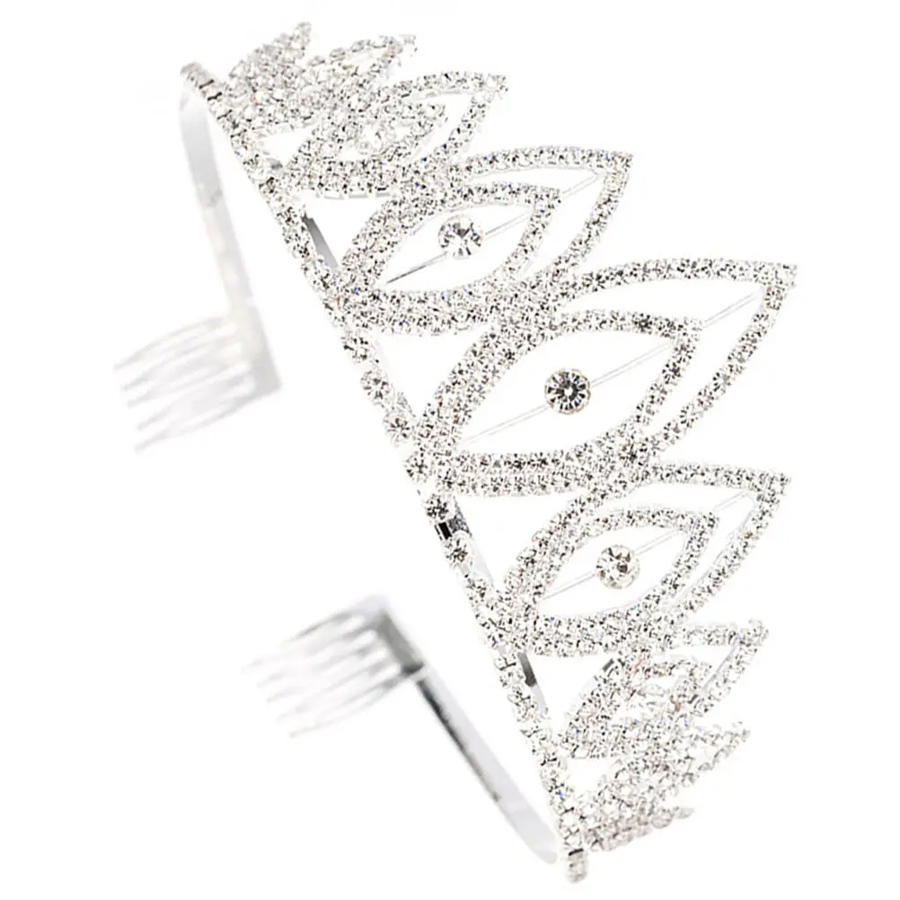 

1Pcs Chic Exquisite Bride Crown Headwear Silver Wedding Special Party Prom Gift Unique Craft Women Ladies Bride Crown