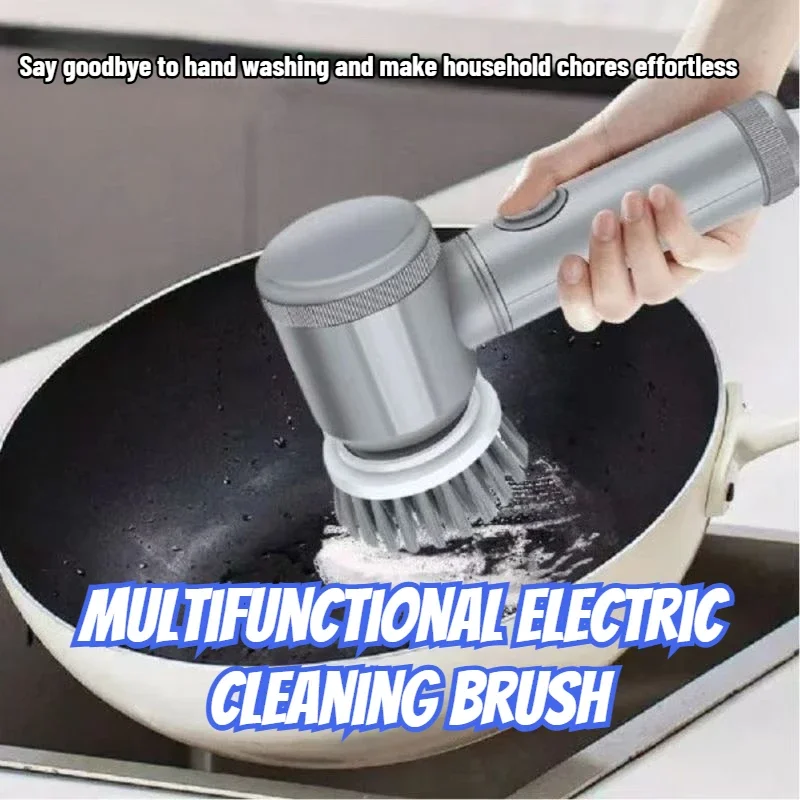 

Electric cleaning brush kitchen bathroom multi-function cleaner electric shoe shine cleaning products home and kitchen products