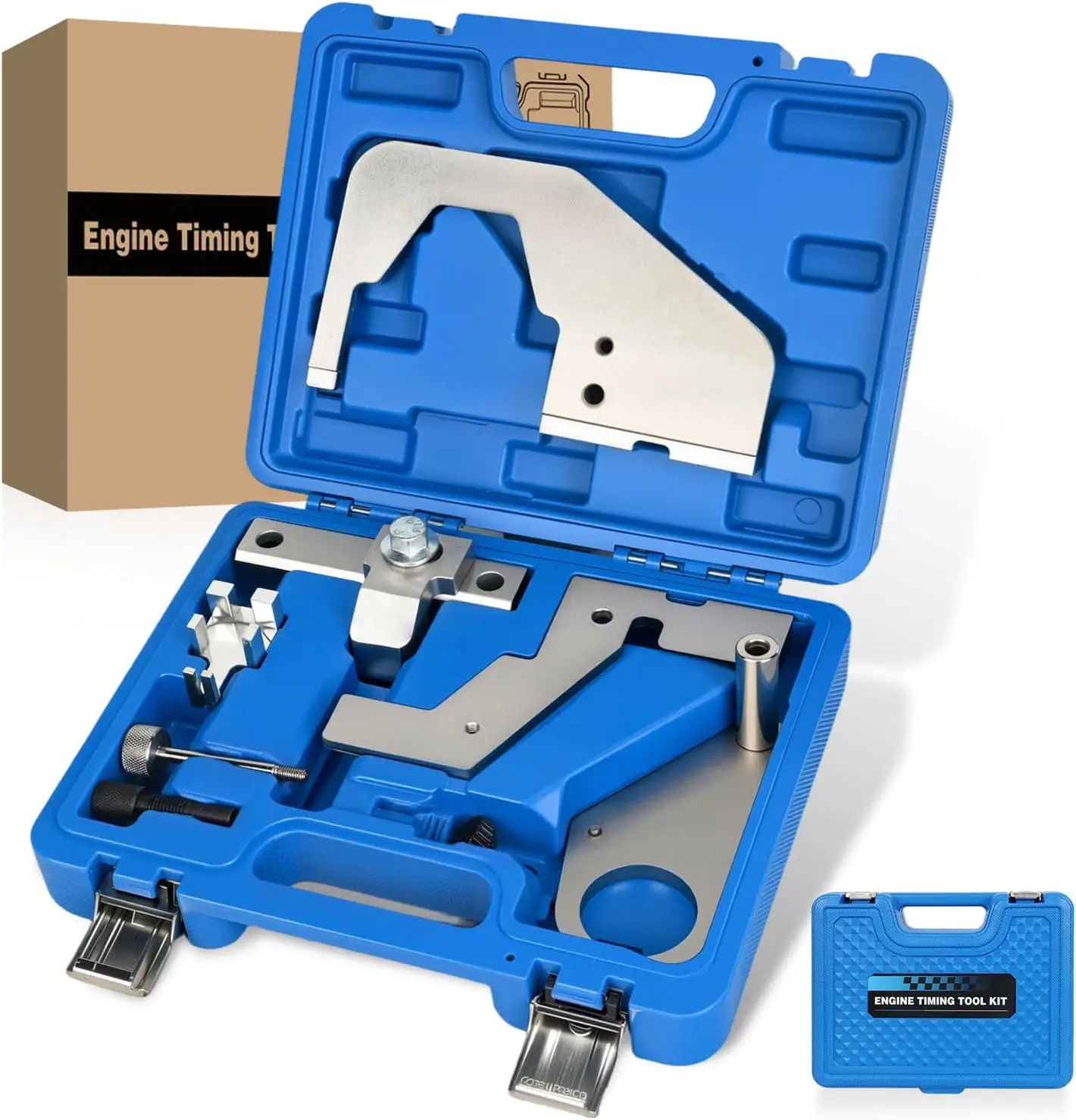 Nilight Engine Camshaft Timing Locking Tool Kit Fit for Jaguar Land Rover Evoque 2.0, 9PCS Timing Tool Kit for Ford Mondeo Focus 2.0 Ecoboost Ti-VCT Replace 303-1594 303-1595 303-1565 303-1504 303-748
