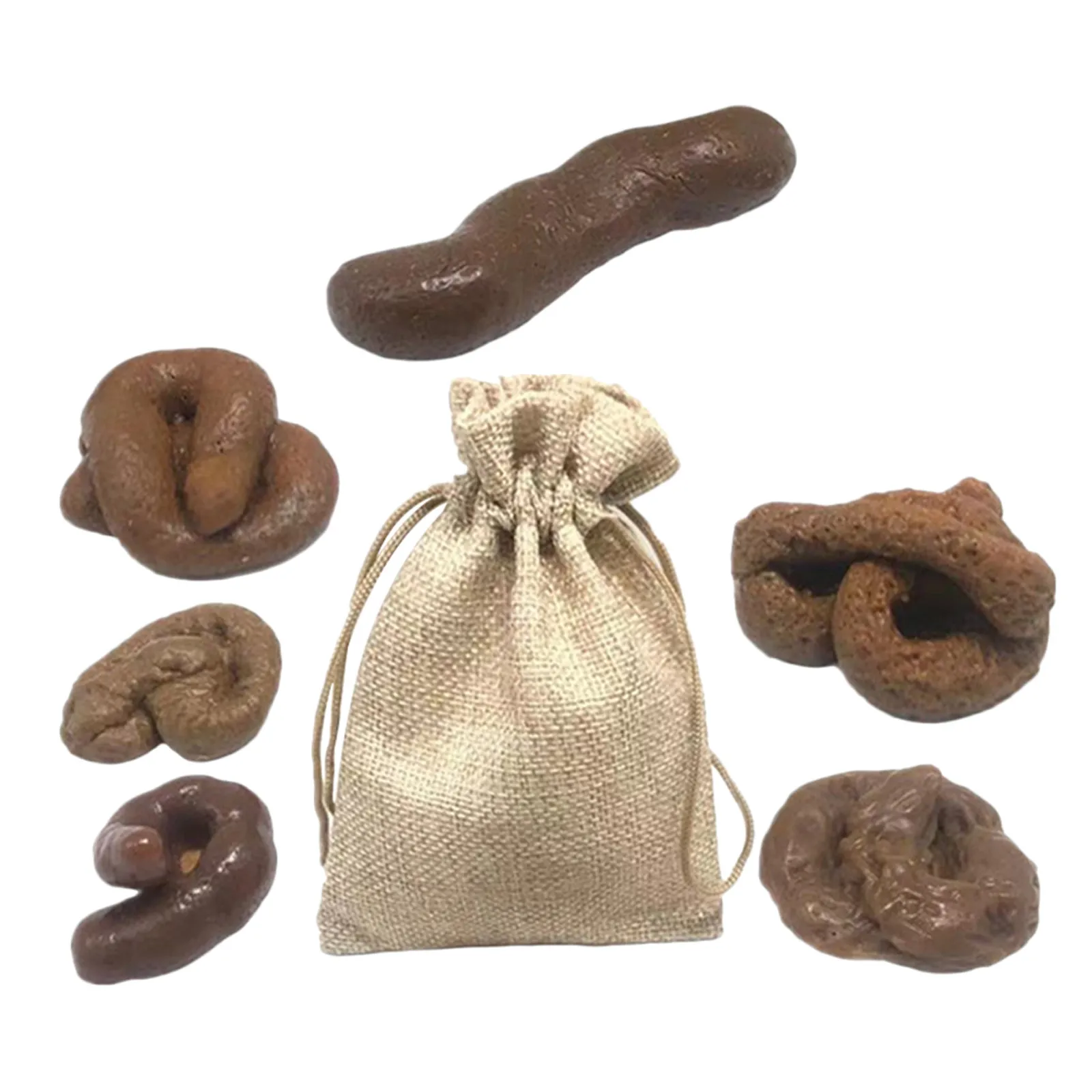 6 Pcs Toys Fake Poops Prank Funny Halloween Pranks April Fool's Day Supplies Gag