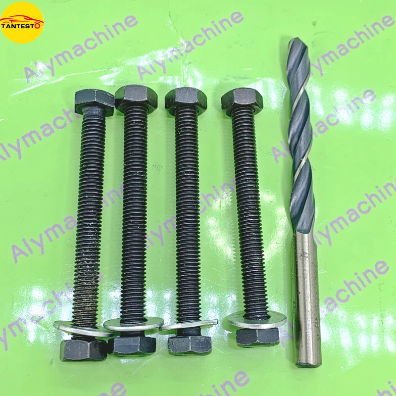 4PCS Fixing Screw 1PCS Drill Rod for S60H S80H PS400A Common Rail Injector Tester Fix on The Workbench Tool