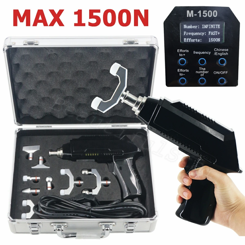Electric Chiropractic Adjusting Tool Spine Impulse Therapy Massager New 1500N Adjustable Correction Gun Body Relaxation Massage